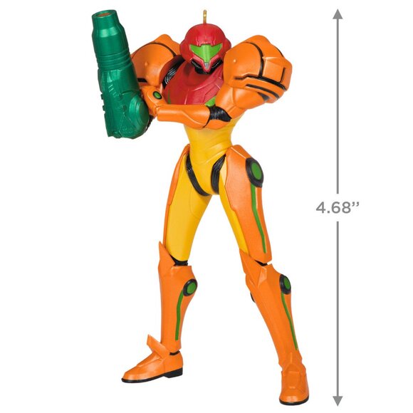 New! Metroid Samus Aran Hallmark Keepsake Christmas Ornament 2023 Nintendo Game - Picture 3 of 5